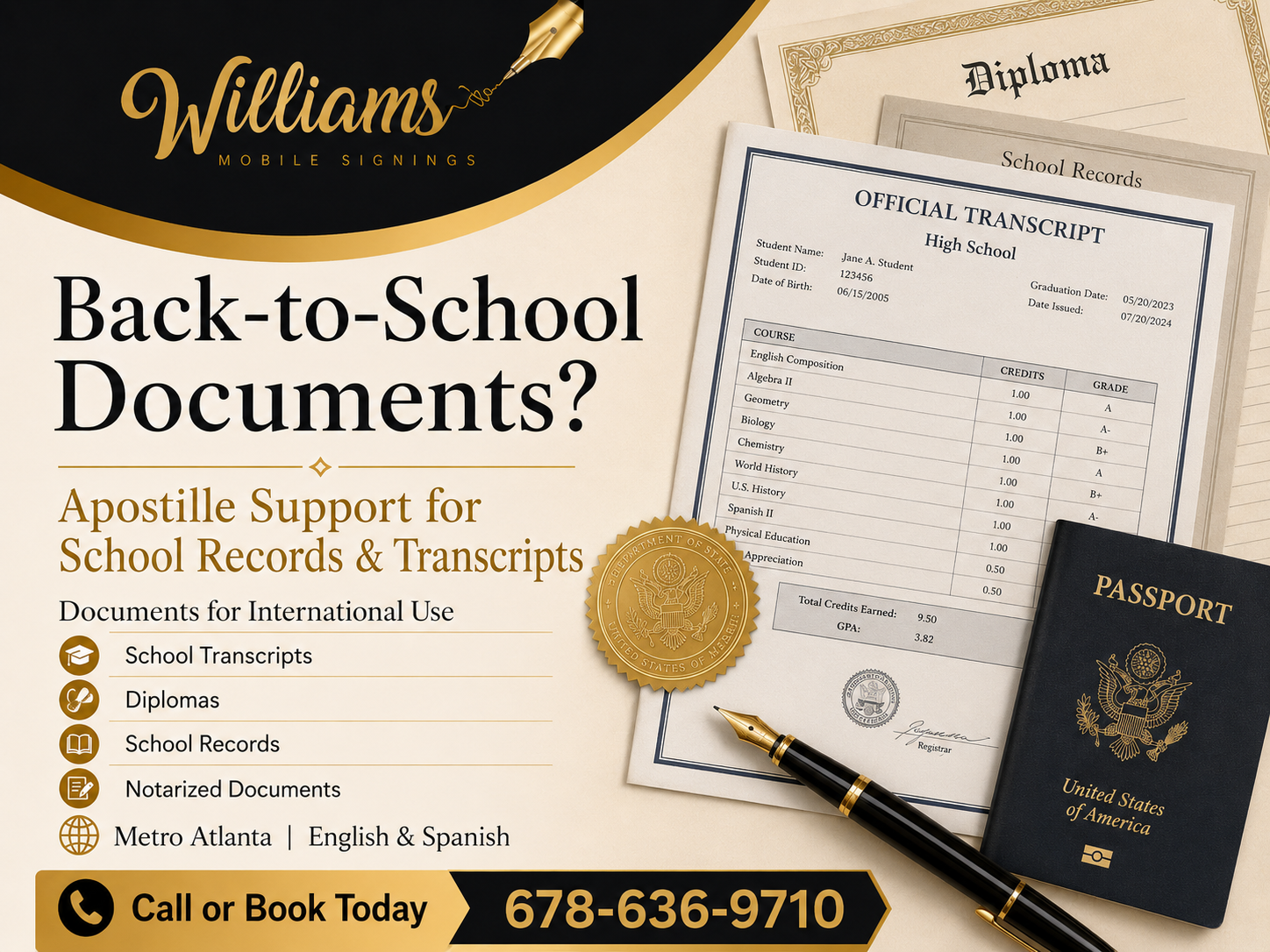 Apostille Documents for Back-to-School Abroad: A Guide for Georgia Families