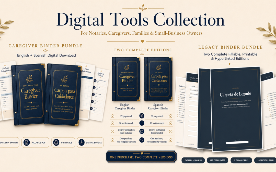 Digital tools collection for caregivers & families